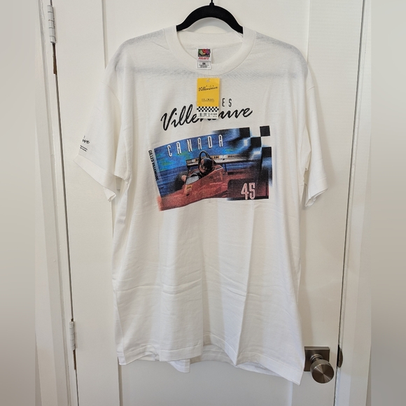 Vintage Dead Stock NWT Gilles Villeneuve 1997 Grand Prix Single Stitch Tee-Shirt - Picture 5 of 7